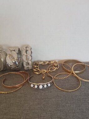 Lot of 11 Bracelets Costume Jewelry